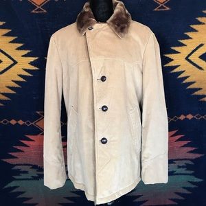Badass Vintage Savoy Square 70’s Corduroy Sherpa Lined Chore/Ranch Coat!